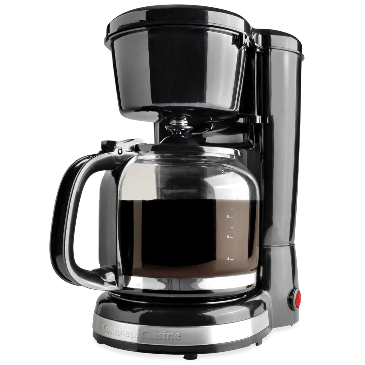 12-Cup Stainless-Steel Coffee Maker with Glass Carafe R526