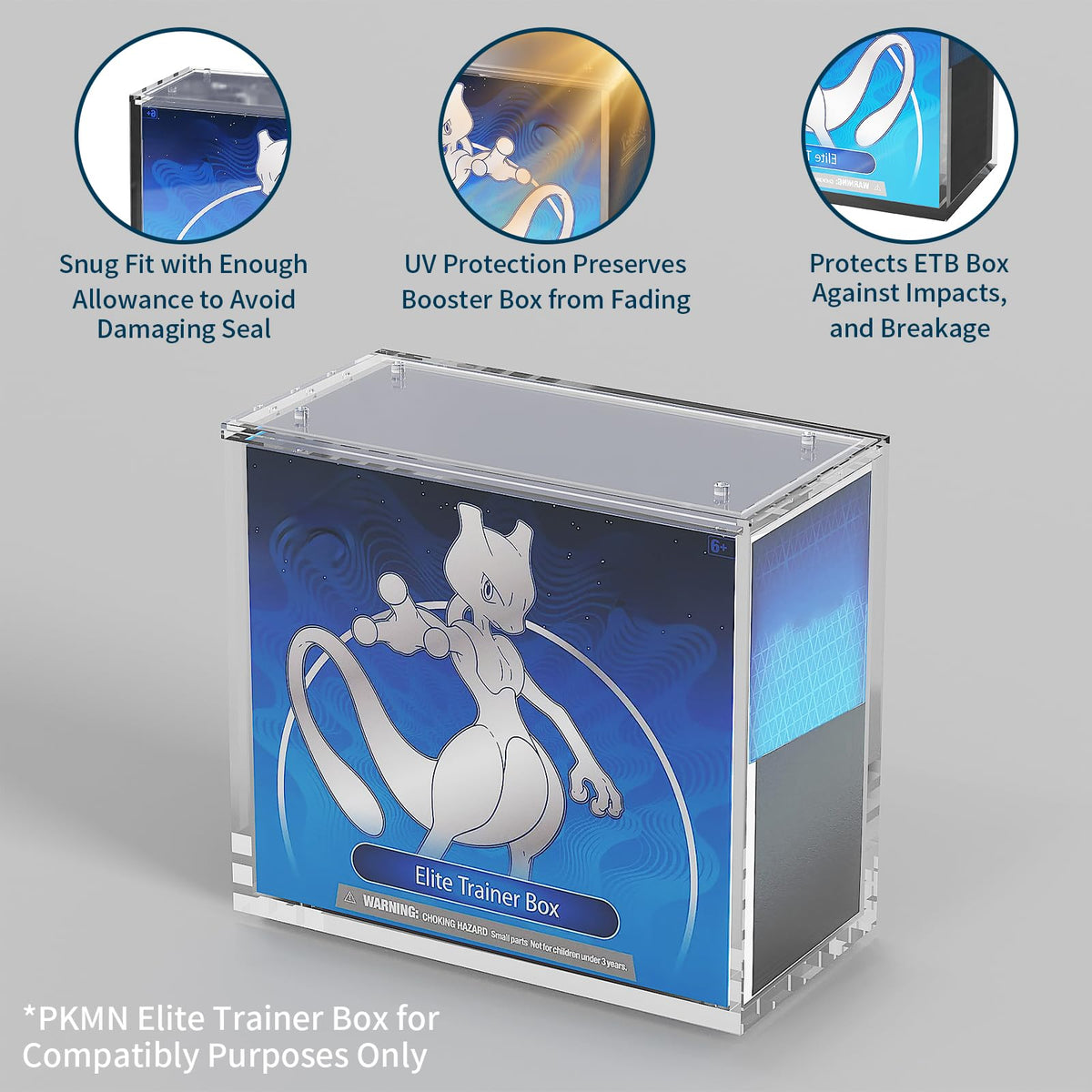 Acrylic Display Case with Sliding Lid, 1 Pack F2439