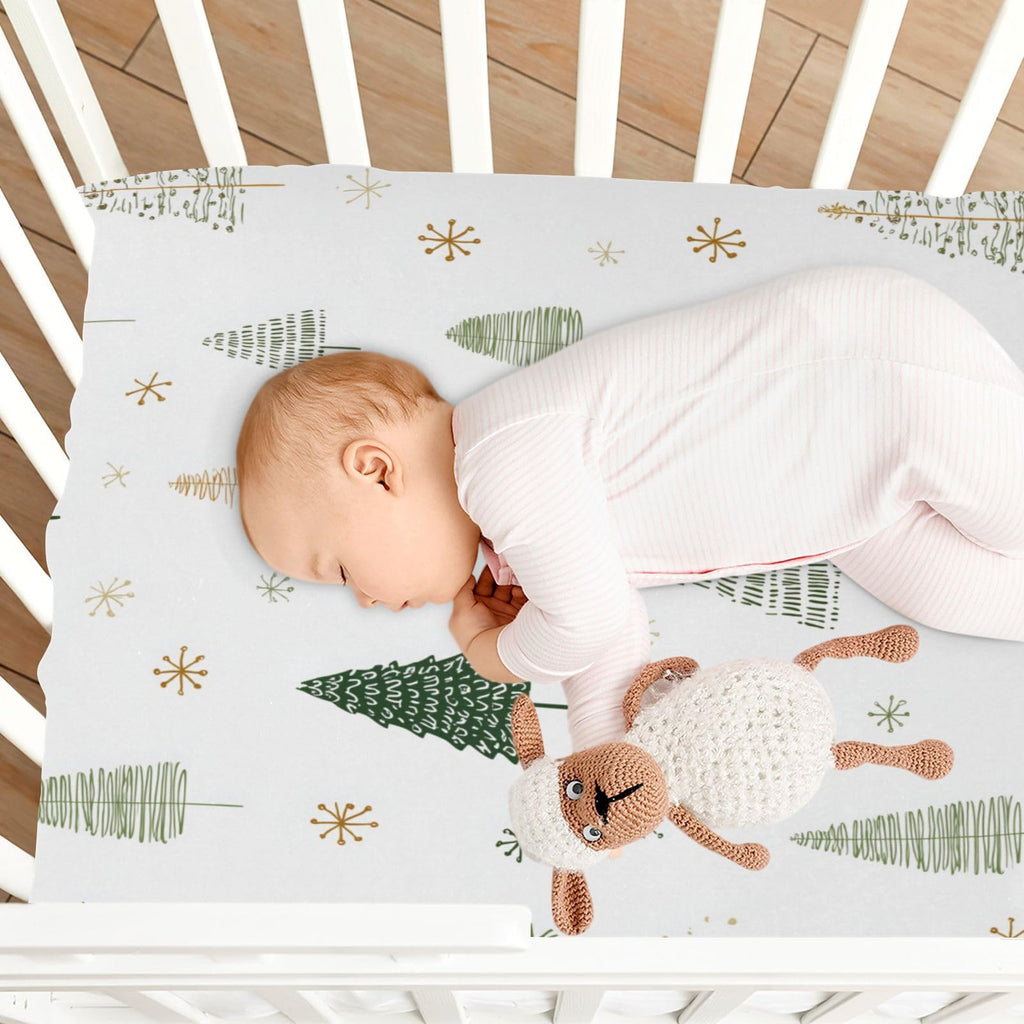 Fitted Crib Sheet Soft Microfiber 27" x 39" x 5" S952734