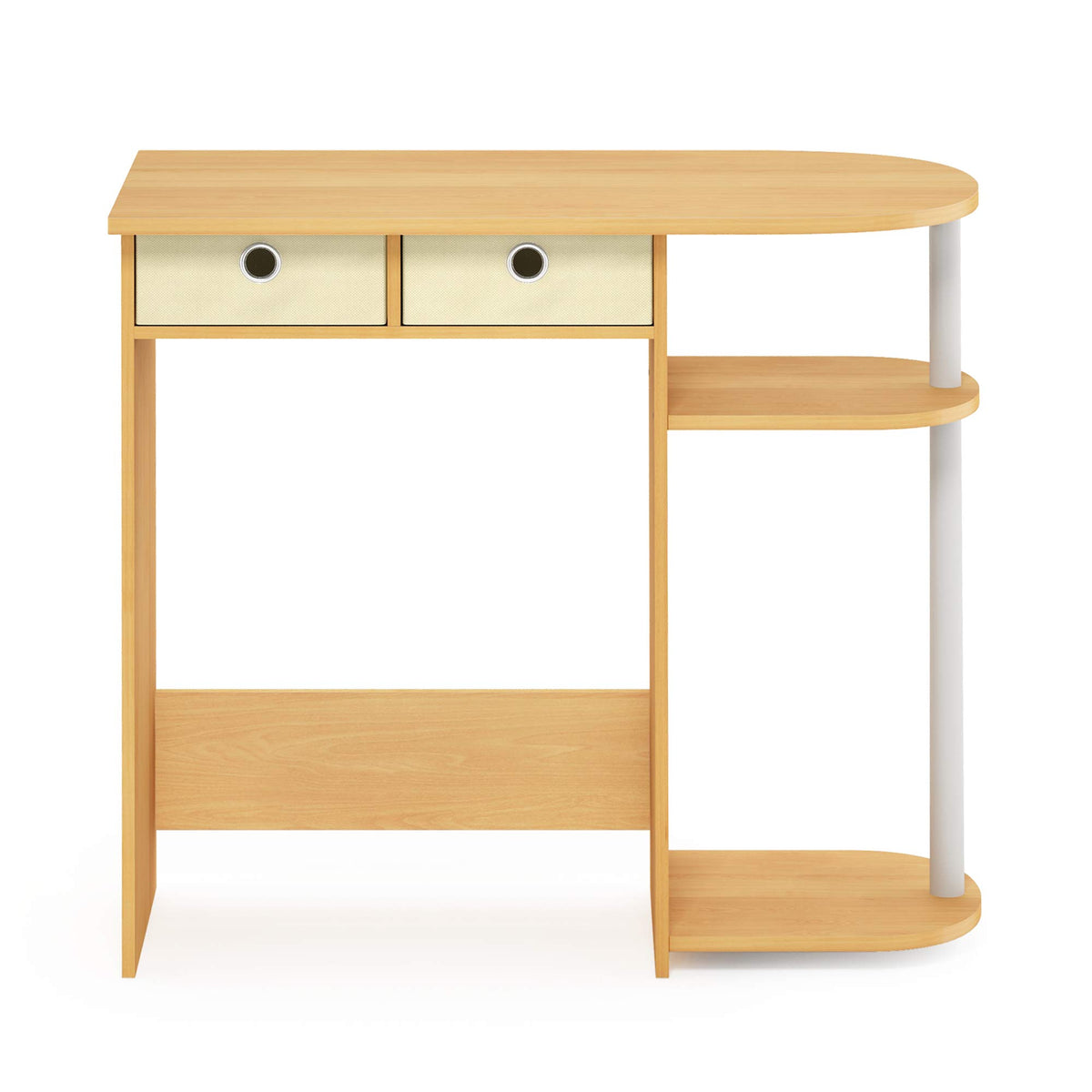 32-Inch Oak Entryway Table with 2 Fabric Drawers I499823