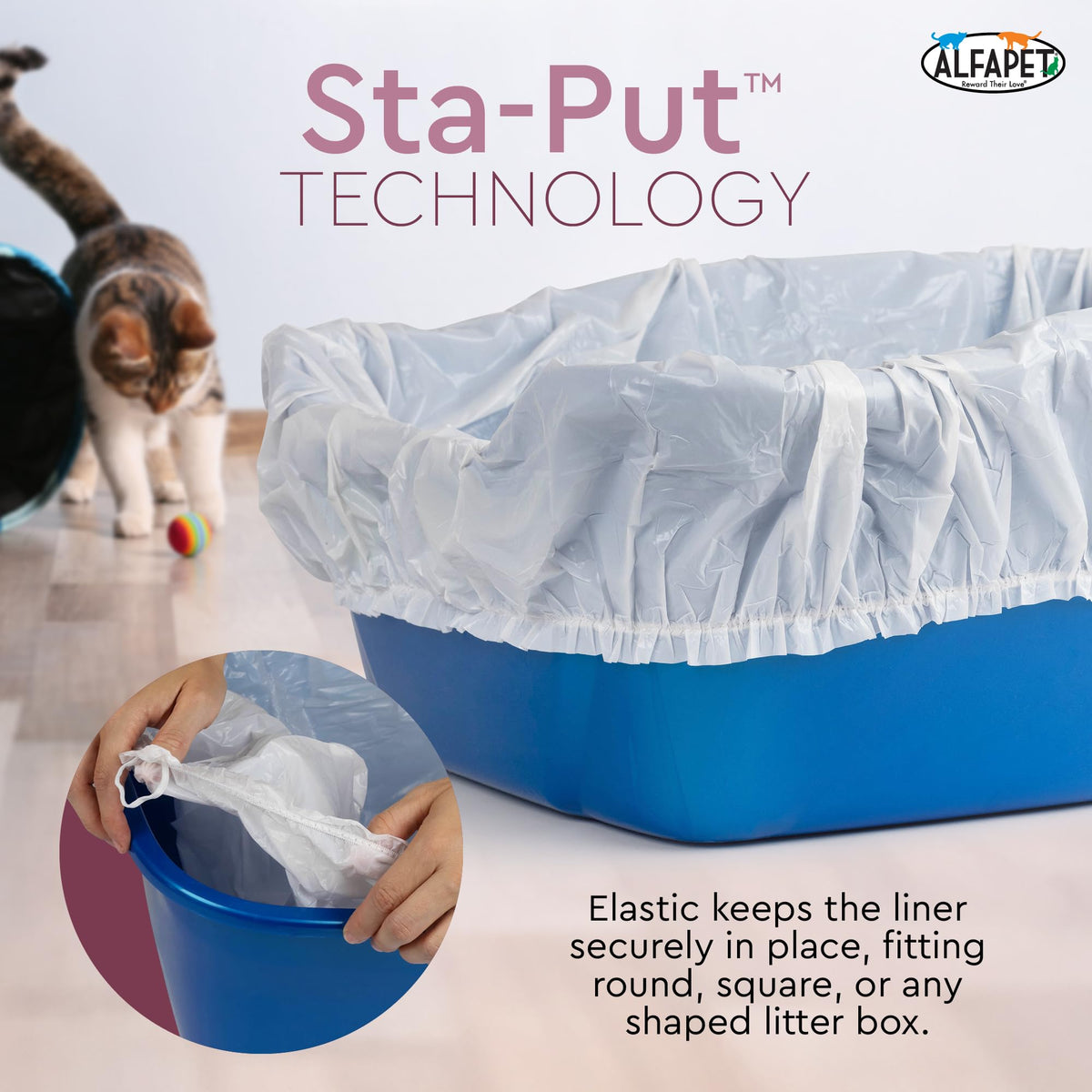 Cat Litter Box Disposable Elastic Liners 48 Count L812868