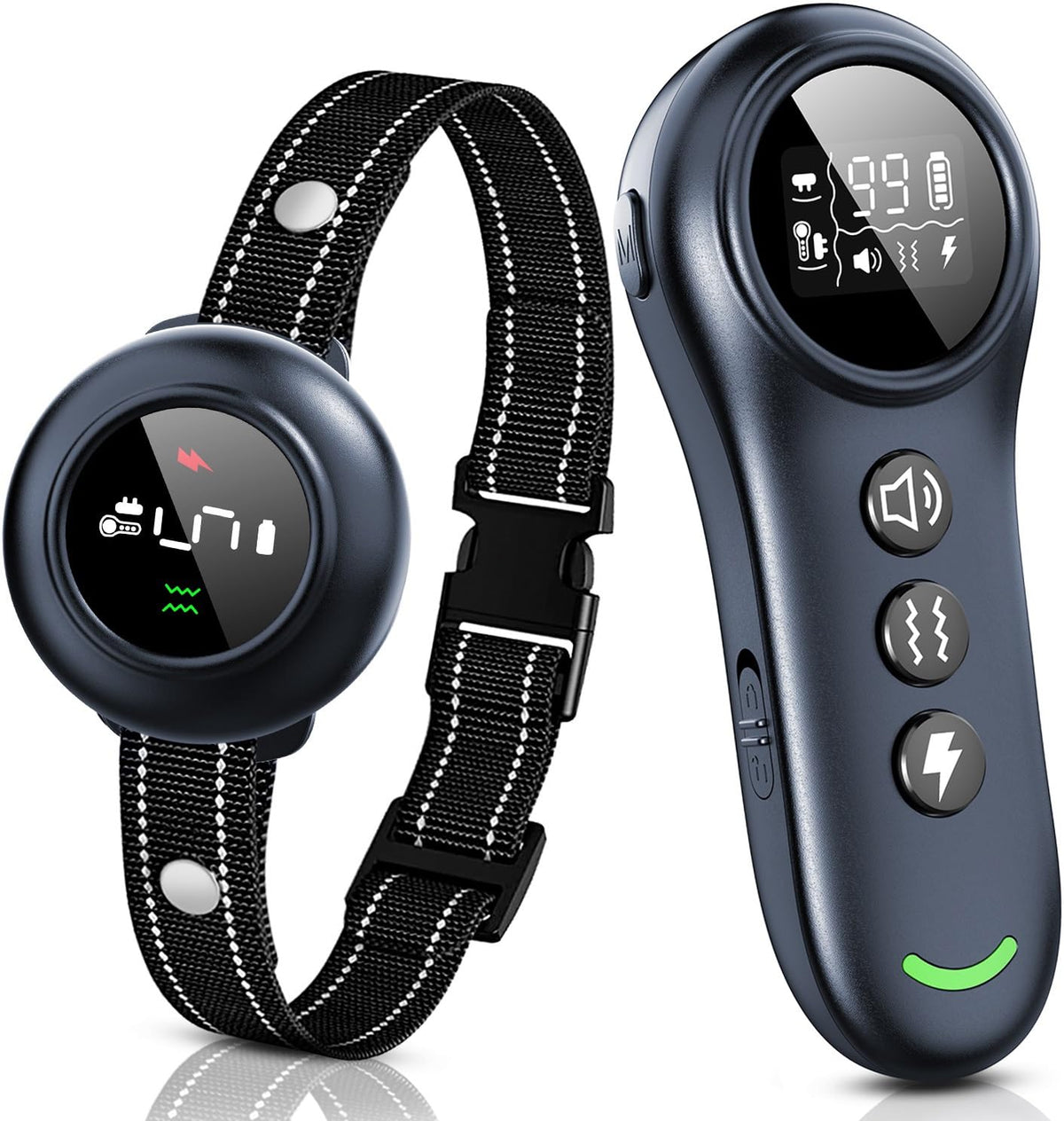 2-in-1 Dog Shock Collar & Dog Bark Collar IP67 Waterproof O346