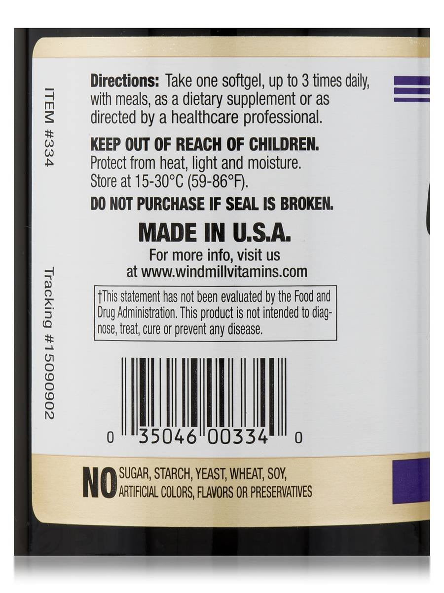 Omega 3 Fish Oil 1,000 mg Softgels, 90 ct D91456