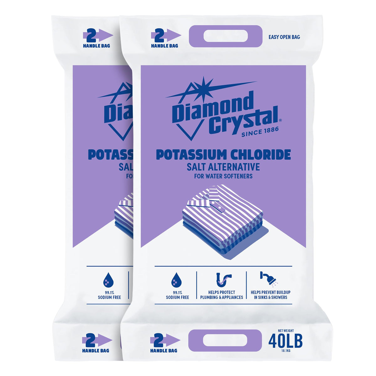 Potassium Chloride Salt Alternative 2 Pack 40 Pounds C7552