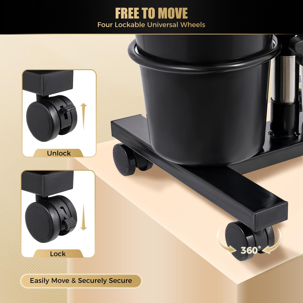 Black Portable Shampoo Bowl with 2 Bucket S65902