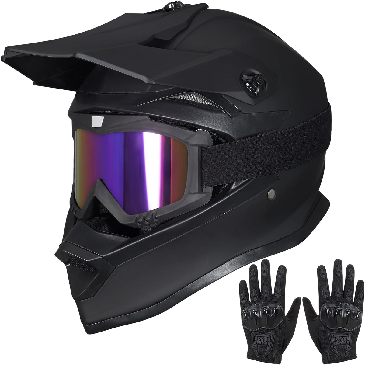 Youth Full Face Motocross Helmets Set O8031