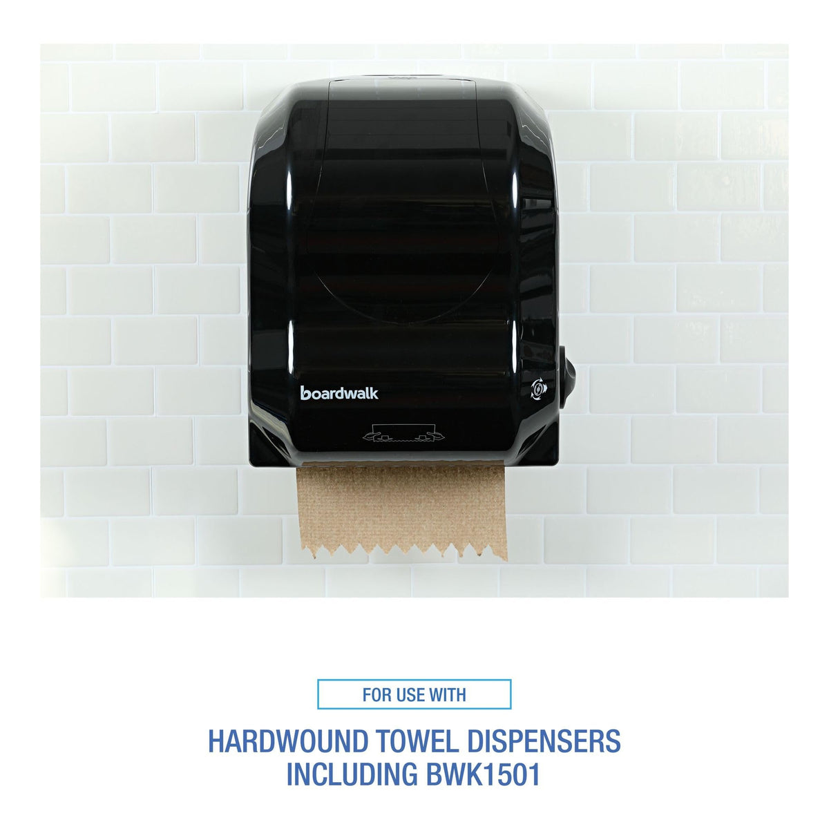 Hardwound Paper Towels, 6 Rolls, 1-Ply, 8" x 800 ft, Natural Z724