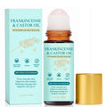 Cold-Pressed Castor Oil Roll On with Rose Quartz Stone 1.7 fl oz H2228