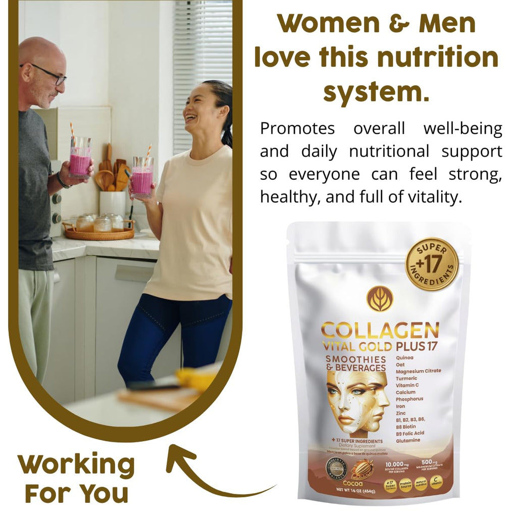 Collagen Peptides Powder Cocoa Flavor 16 oz U790