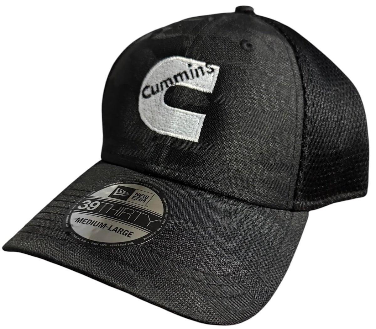 Black Camo Fitted Trucker Hat Z26659