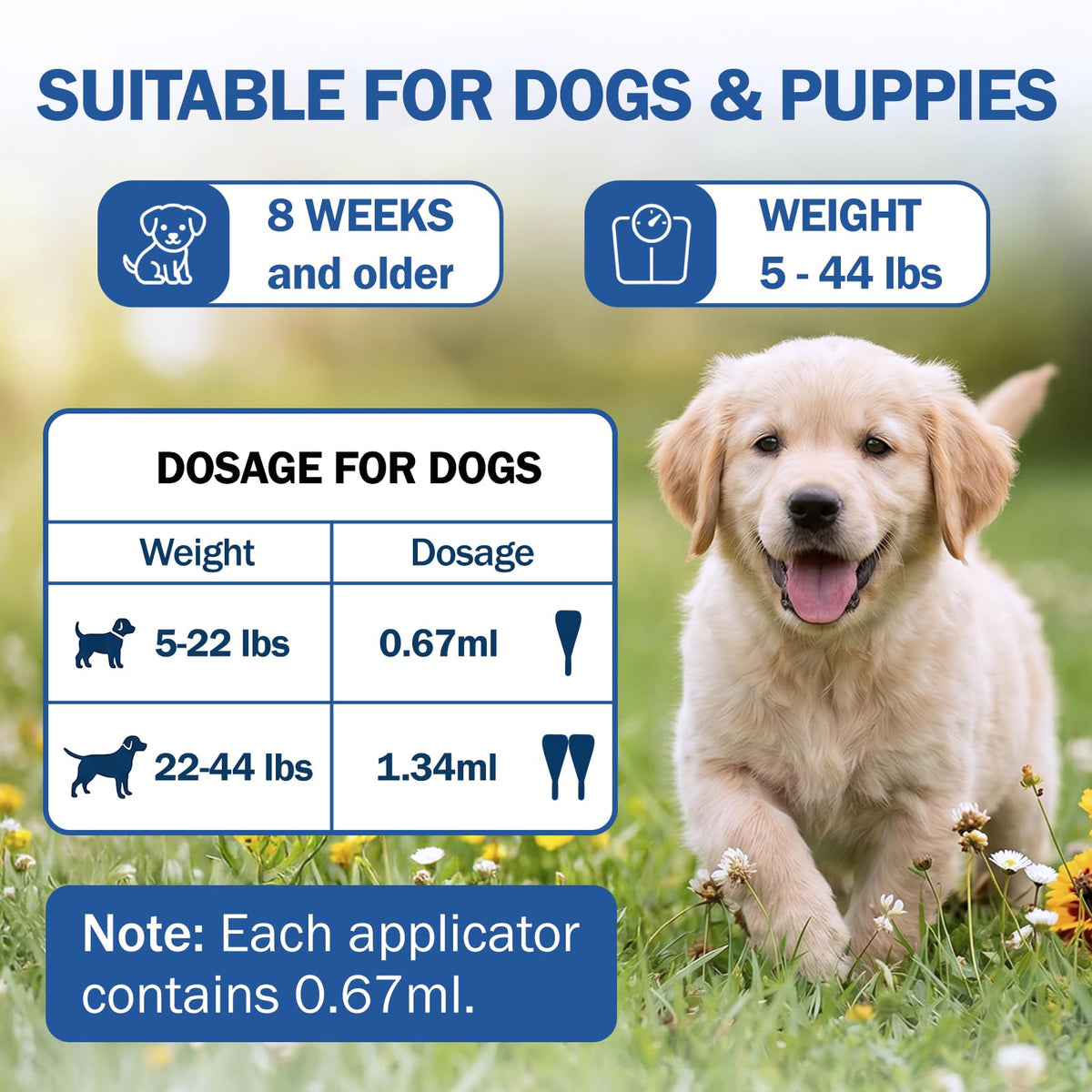Flea and Tick Prevention for Small and Medium Dogs G9608