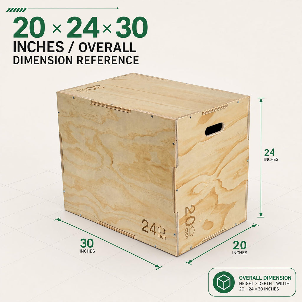 Non-Slip Wooden Plyo Box K1710