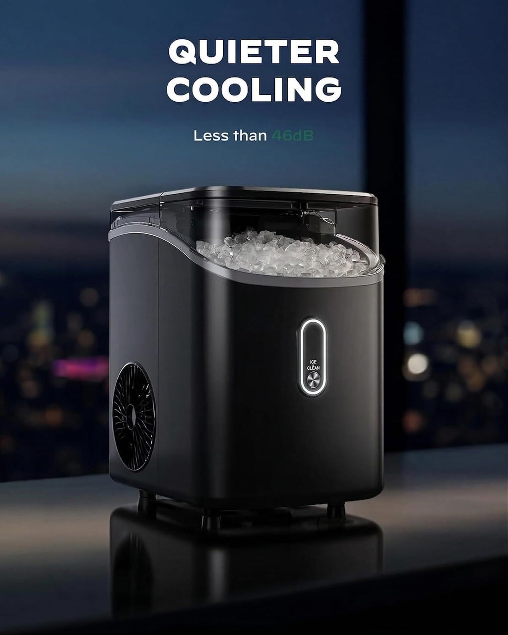 Nugget Pebble Ice Maker Countertop with Self-Cleaning R5431