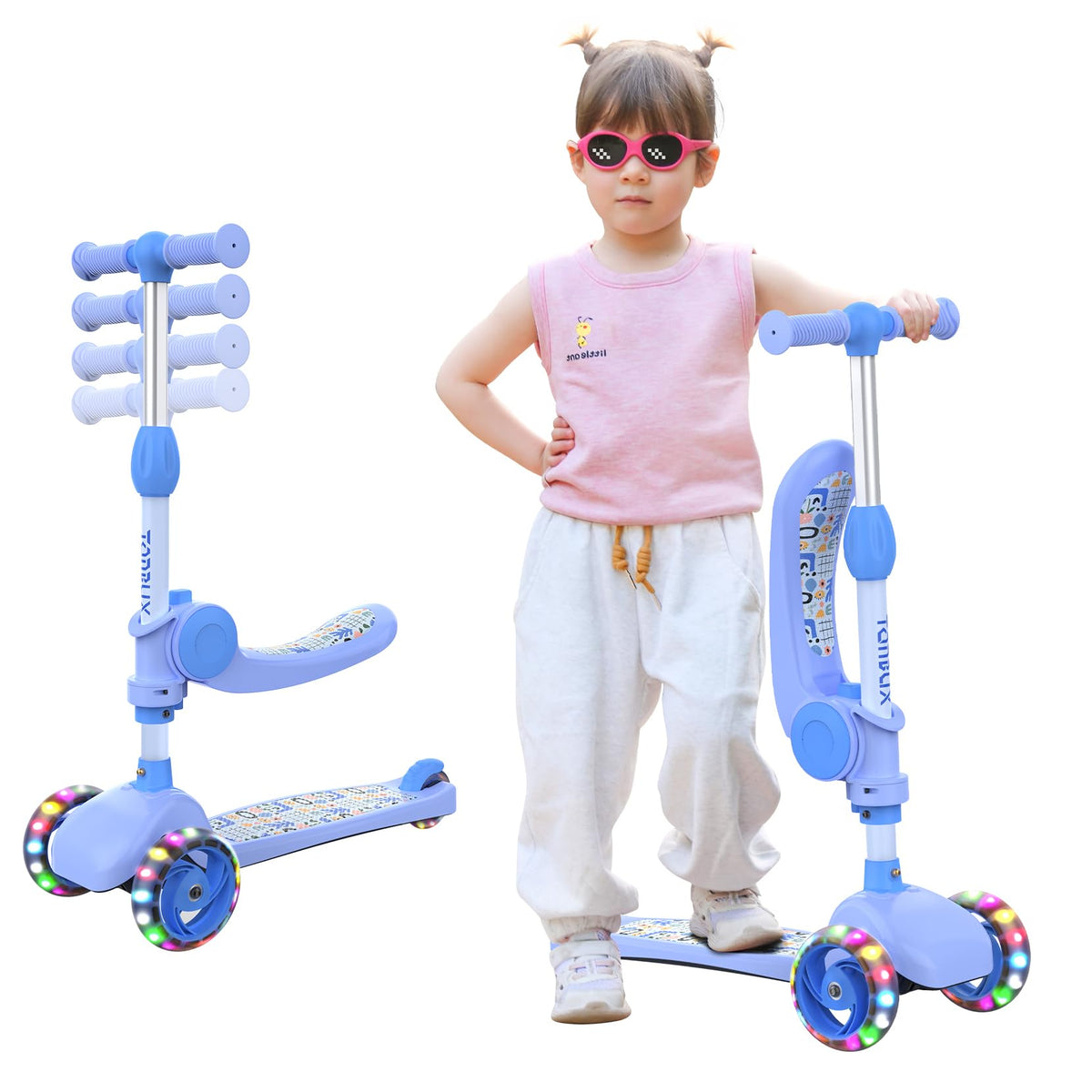 Kids 3 Wheels Scooter with Seat Z774512