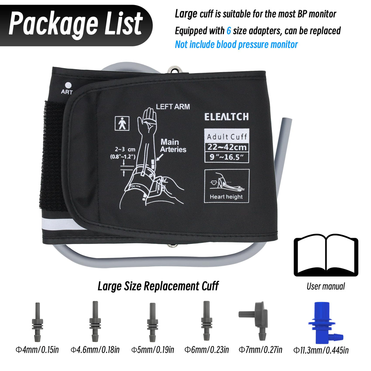 Large Blood Pressure Cuff 9"-16.5" M244597
