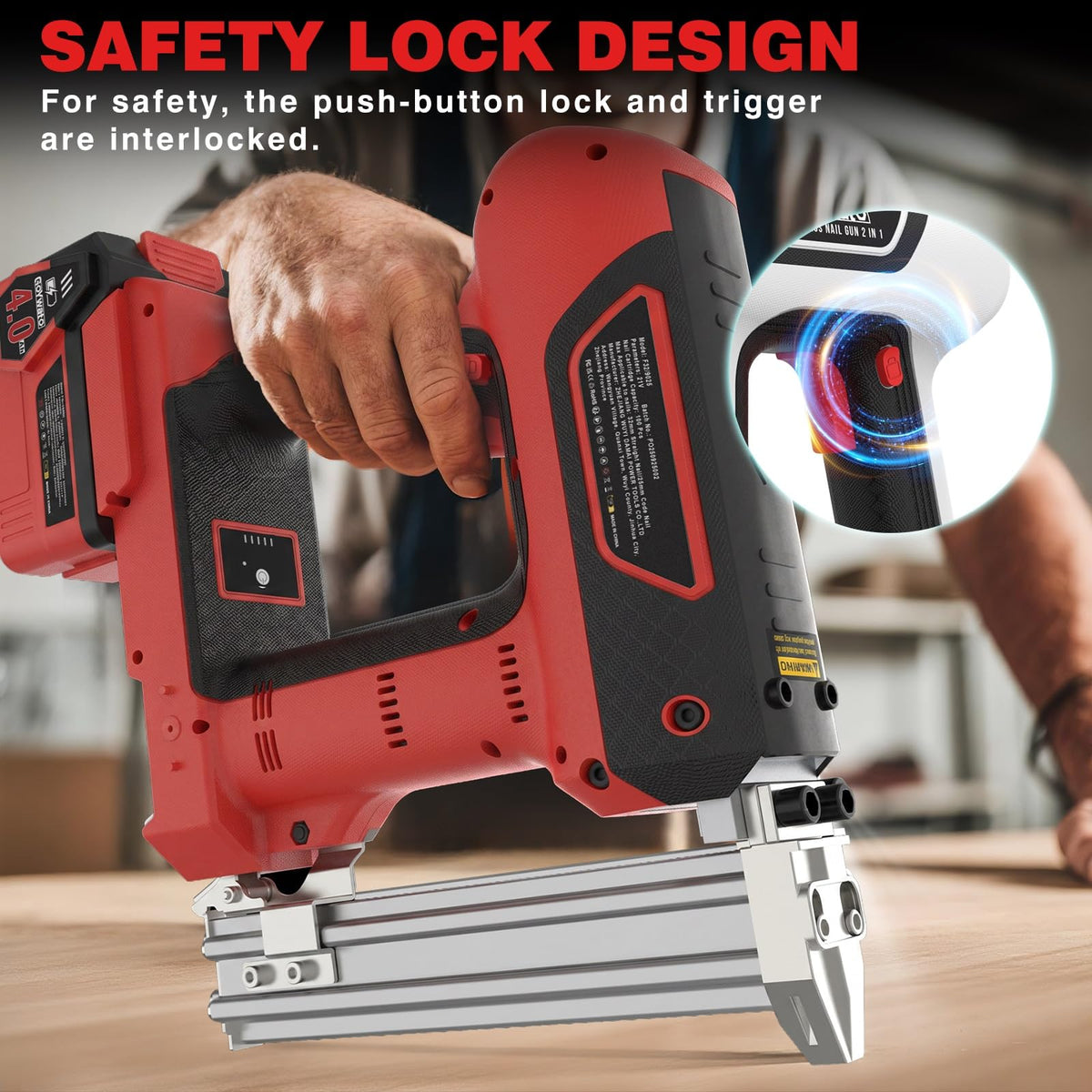 18GA Cordless Stapler Gun M860532