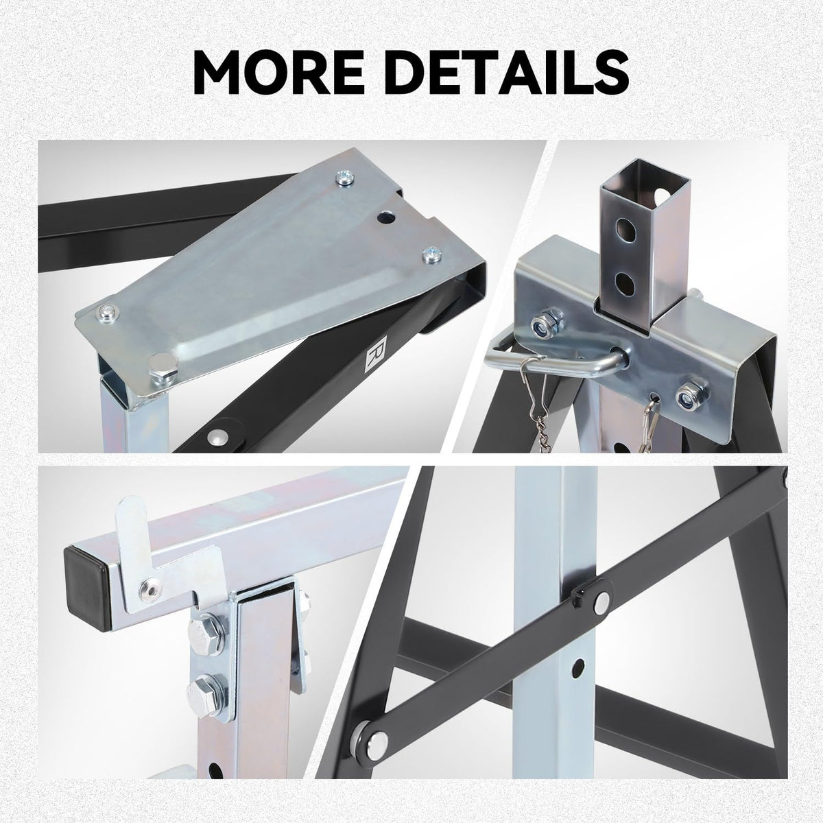 2-Pack 7-Level Adjustable Folding Sawhorse B649248