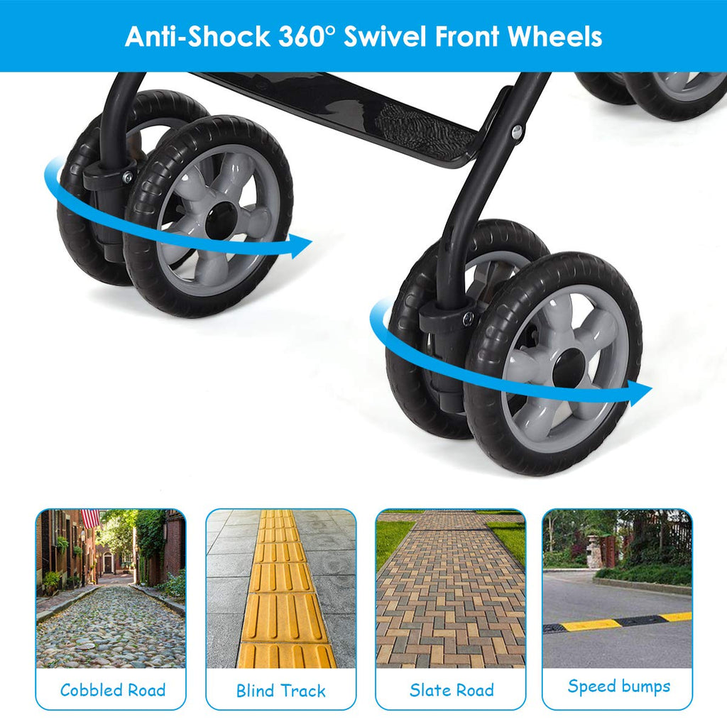 Lightweight Compact Foldable Stroller with Canopy and Cup Holder G60968