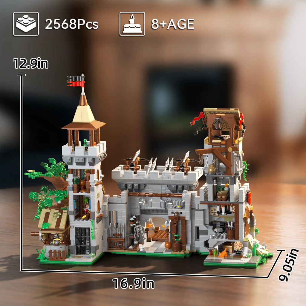 2568 PCS Medieval Castle Building Blocks Set W285