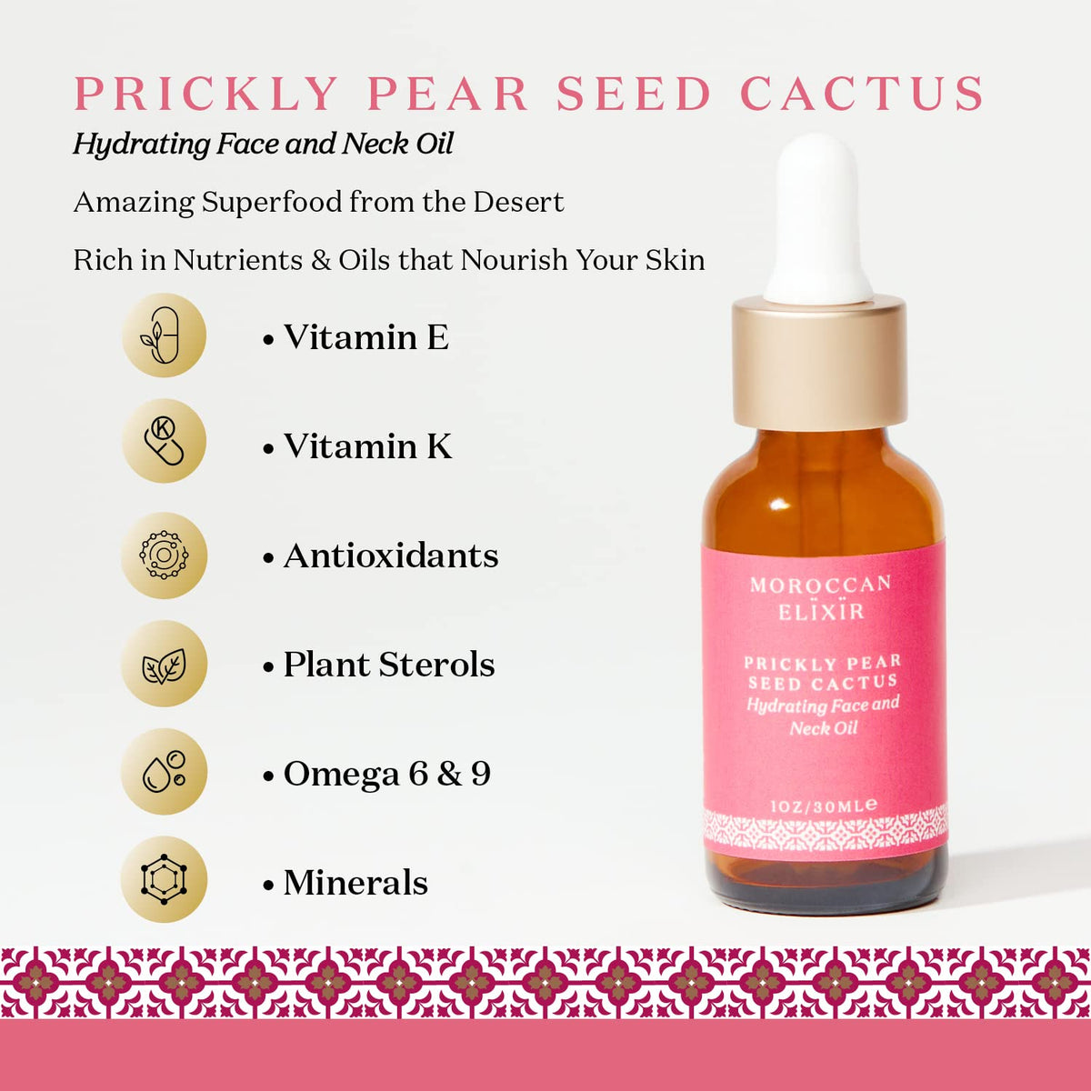 Prickly Pear Face & Neck Cactus Oil 1 oz J369