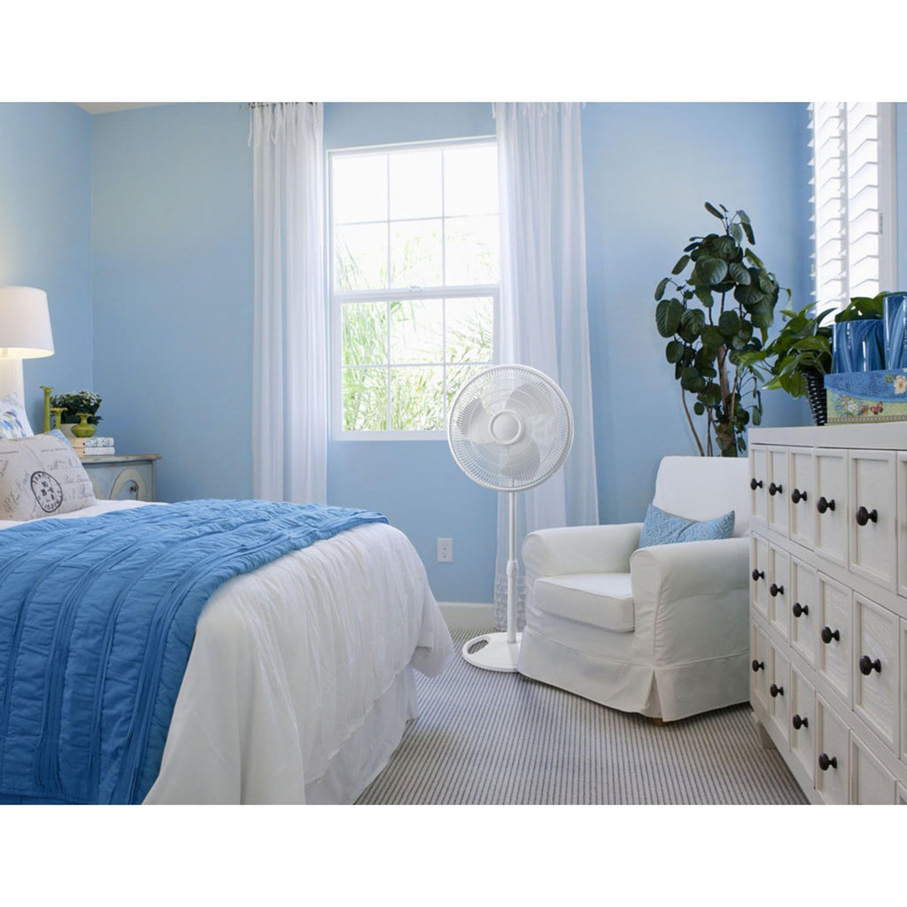 16" Oscillating 3-Speed Pedestal Fan White E52613