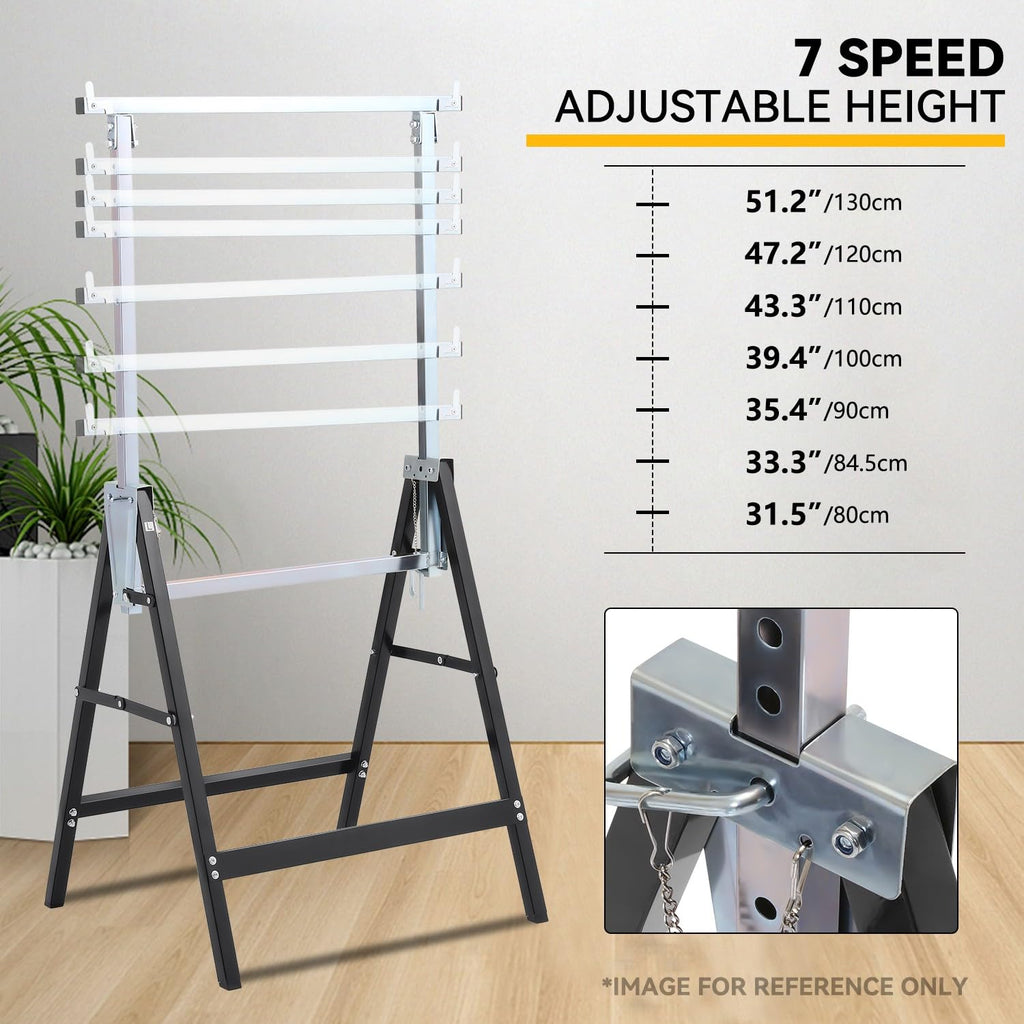 2-Pack 7-Level Adjustable Folding Sawhorse B649248