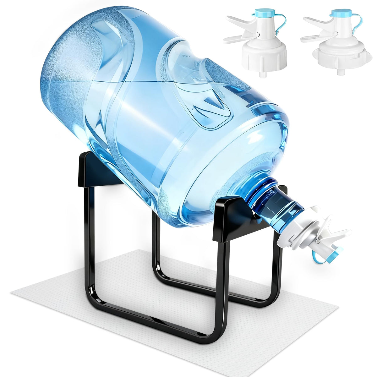 Water Dispenser Stand with 2 Faucets for 5-Gallon Buckets U81127