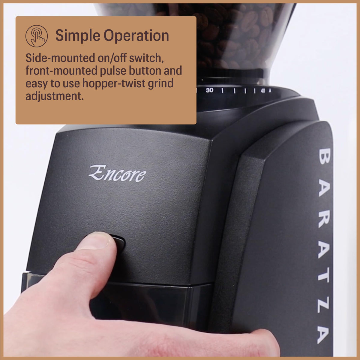 White Coffee Grinder P696