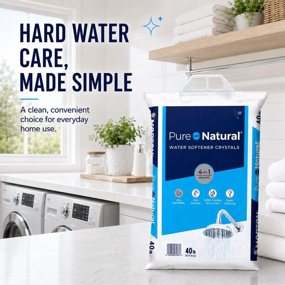 Water Softener Salt Crystals 40 lb 3 Pack B7138