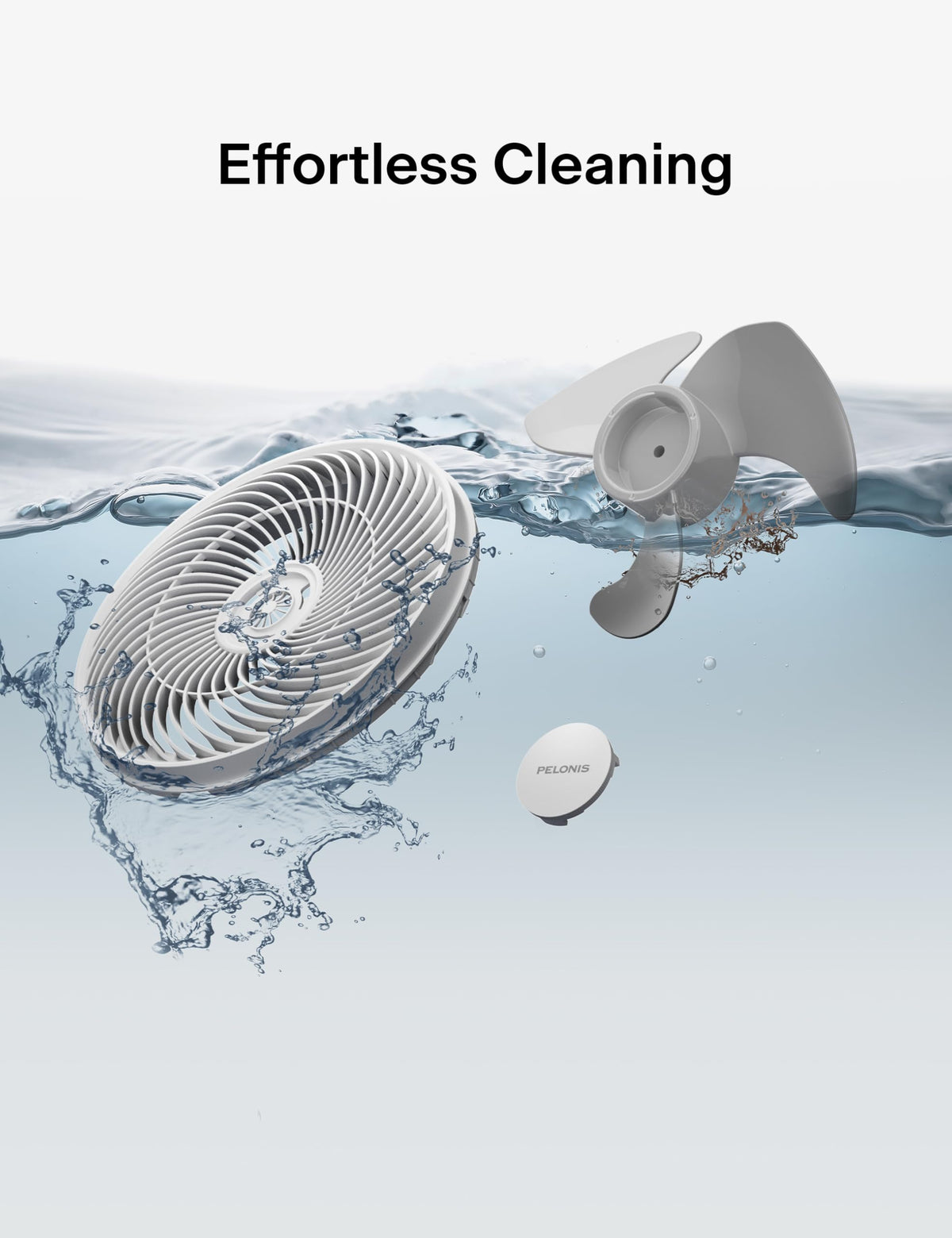 12 inch Indoor Oscillating Wall Mount Fan with Remote, White K88353