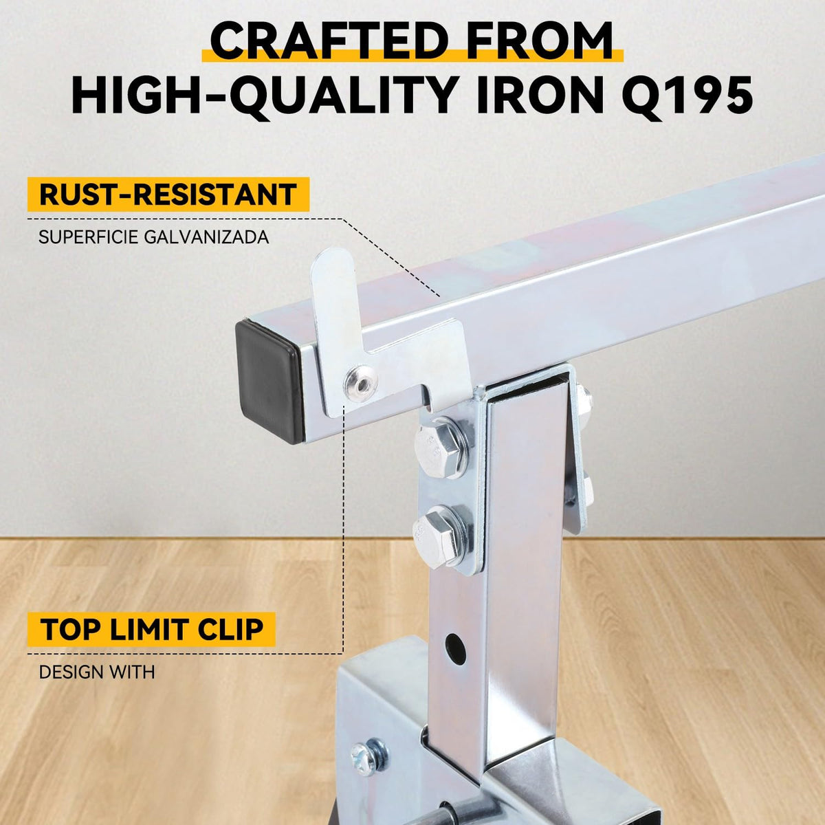 2-Pack 7-Level Adjustable Folding Sawhorse B649248