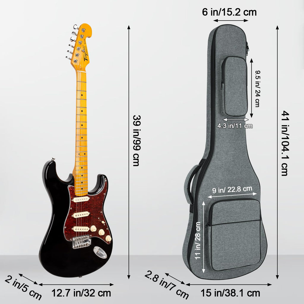 Padded Electric Guitar Gig Bag with Neck Strap I230282