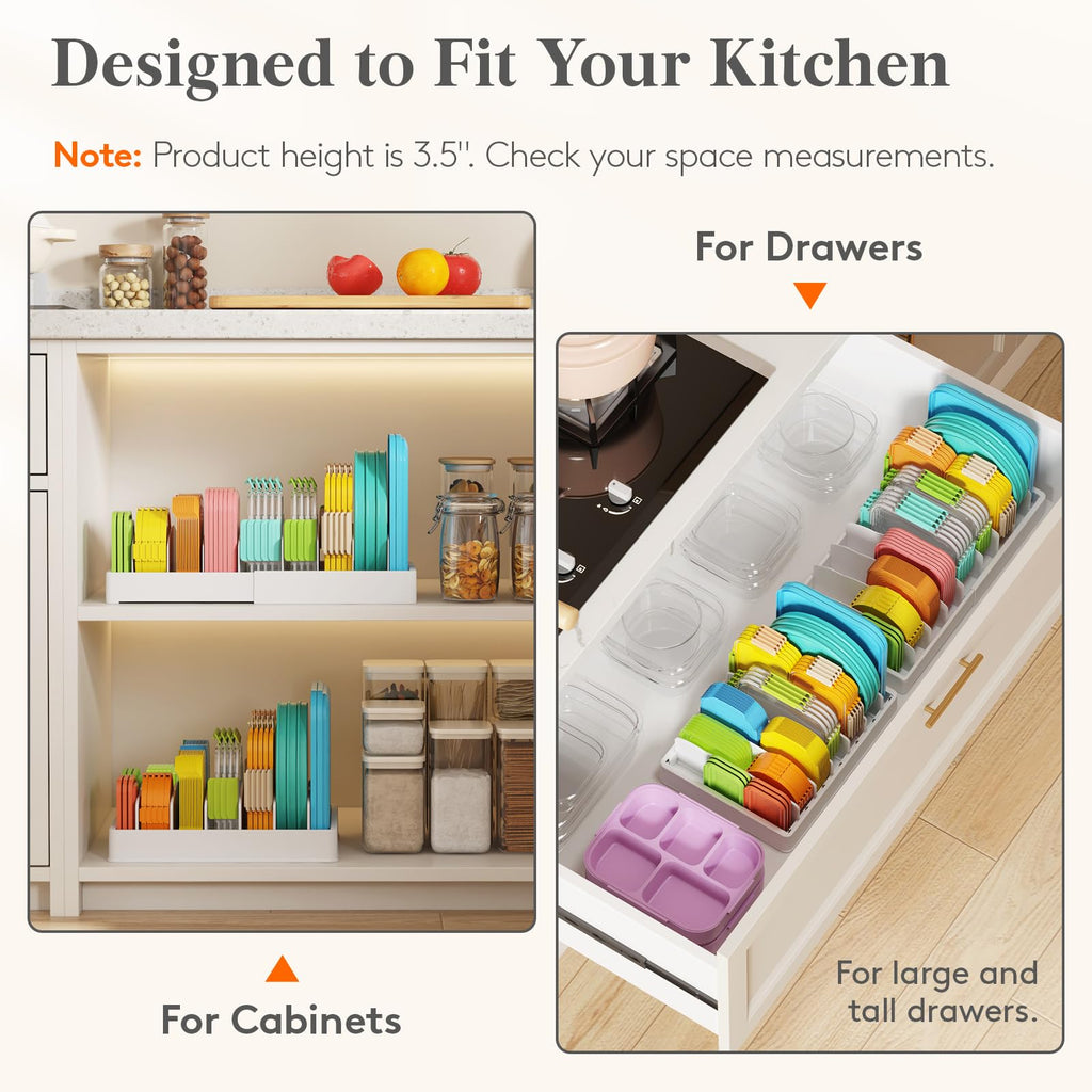 Kitchen Cabinet Organizer with 7 Sections Q74330