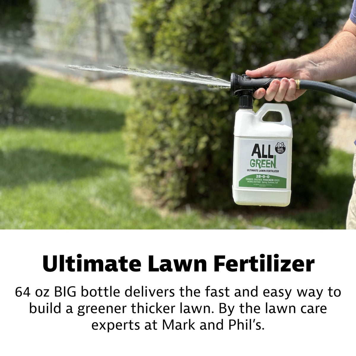 Liquid Lawn Fertilizer 28-0-0 64 oz Hose End Sprayer G305