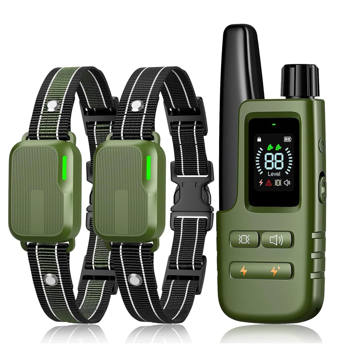2 Dogs Training Collar with Remote F36866