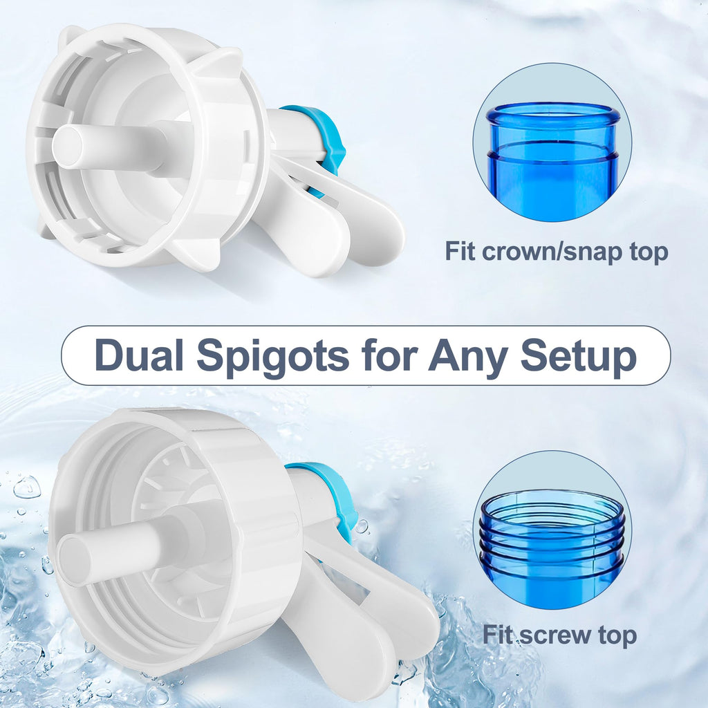Water Dispenser Stand with 2 Faucets for 5-Gallon Buckets U81127