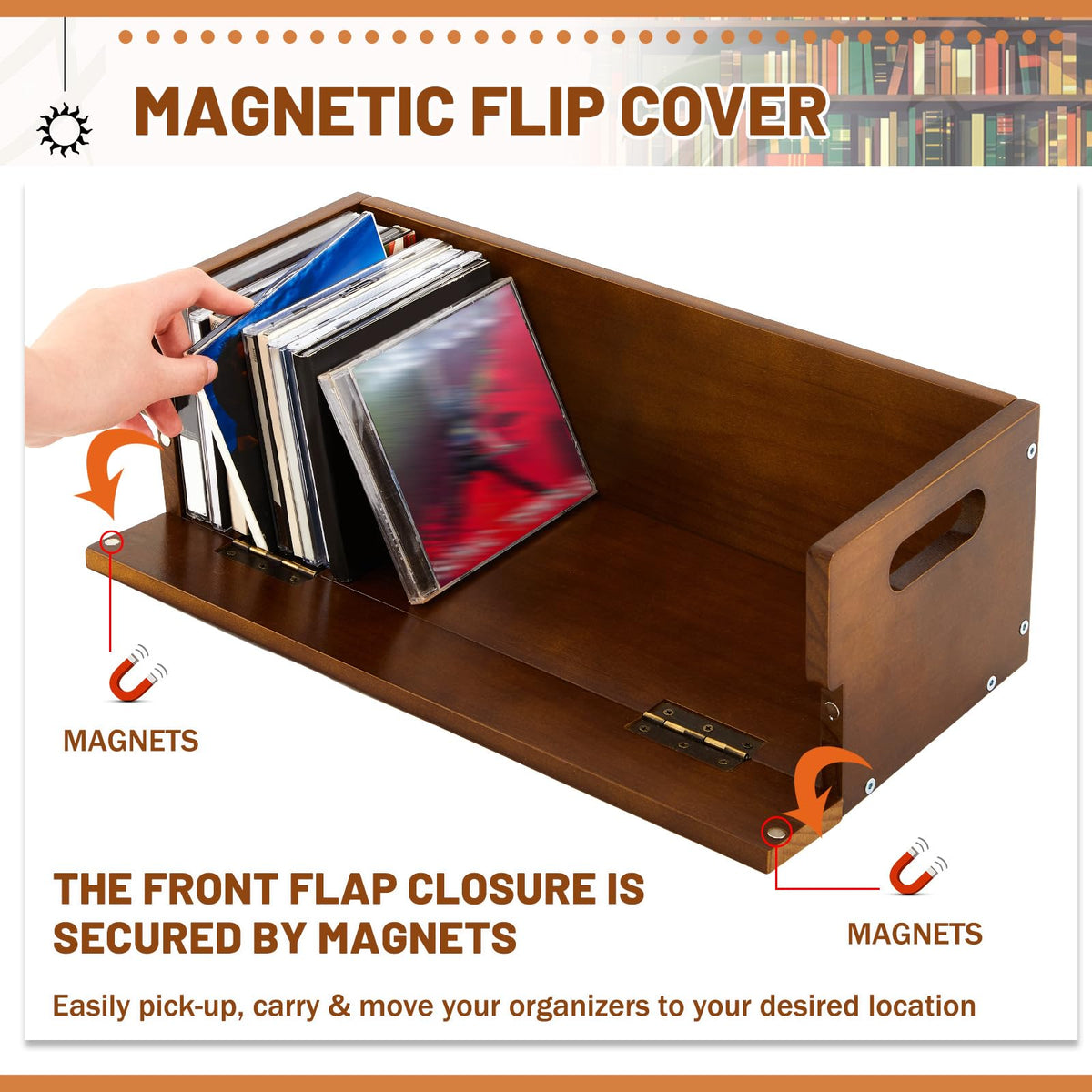 2 Set Wooden CD Storage Box Q8255