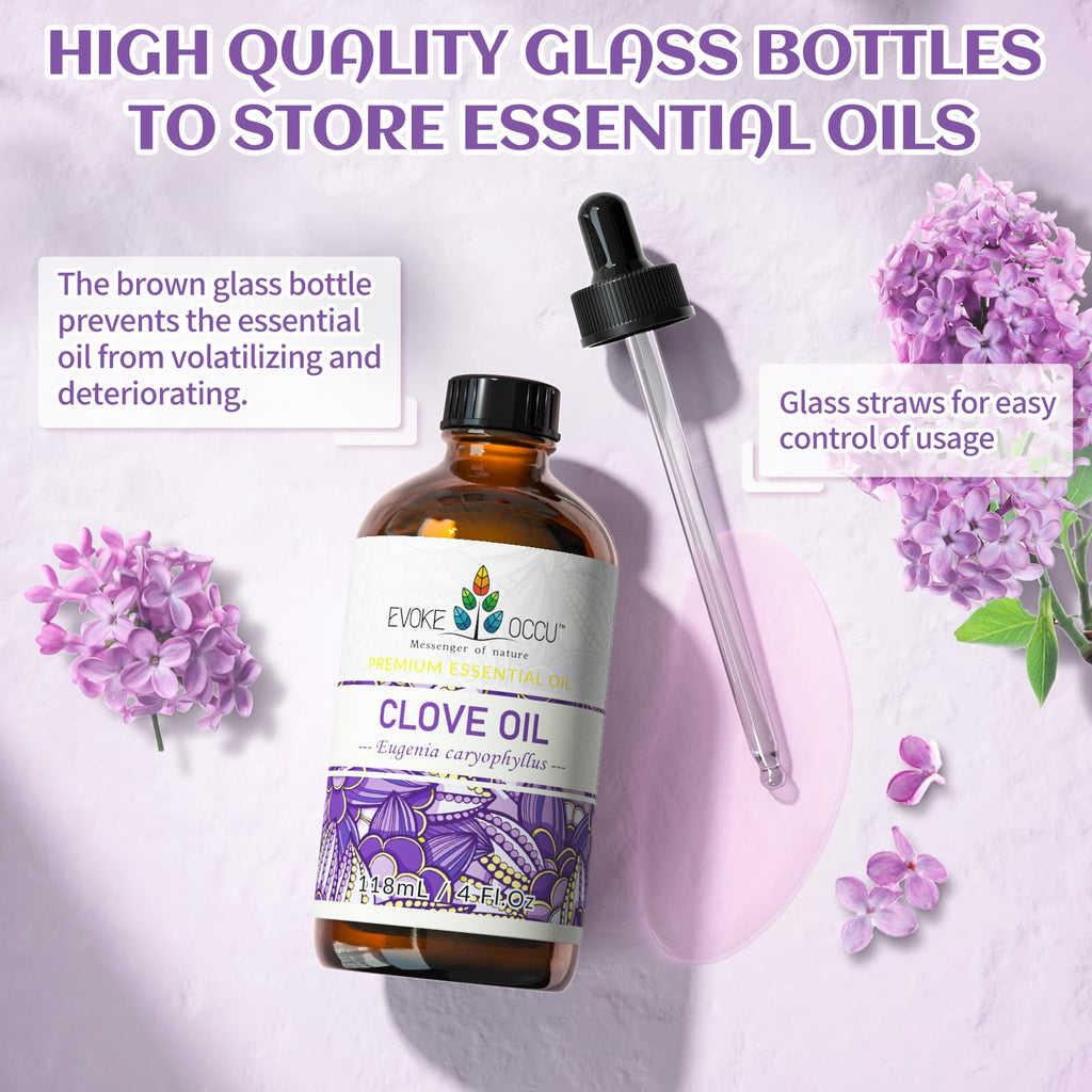 Clove and Lavender Essential Oil 4 Fl Oz N5200