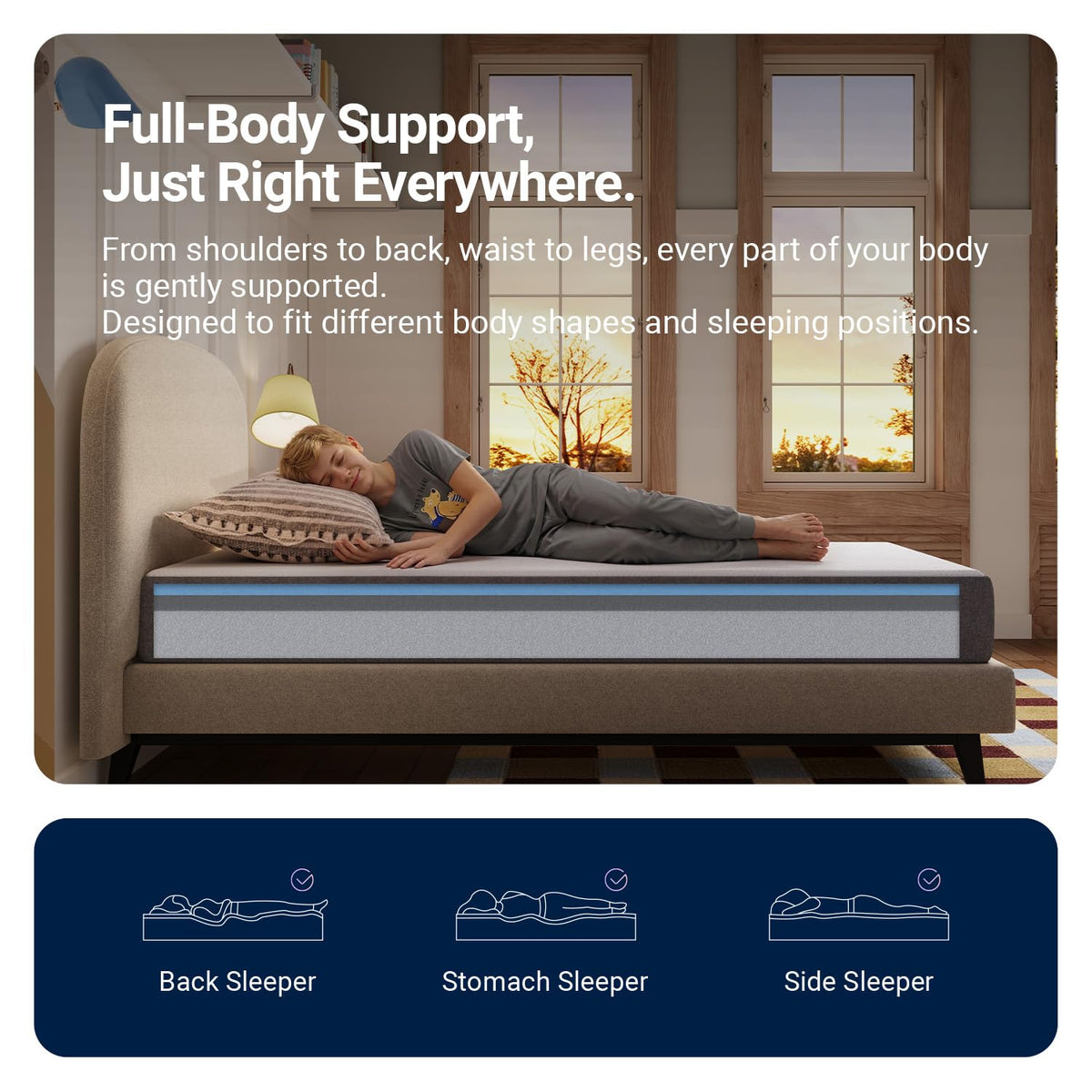 5 Inch Twin Memory Foam Mattress U81439