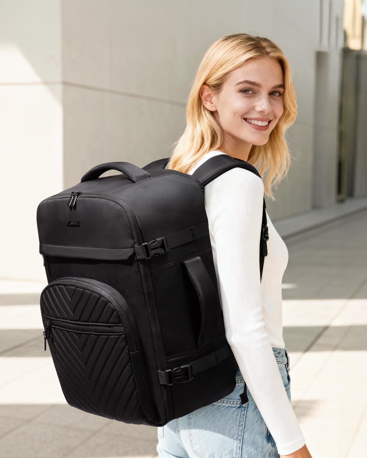 40L Waterproof Travel Backpack with 2 Cubes S825111