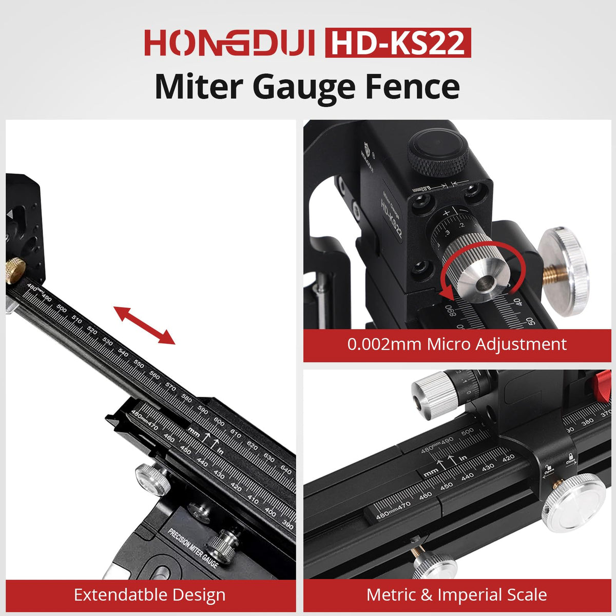 Miter Gauge Extended Fence U62050