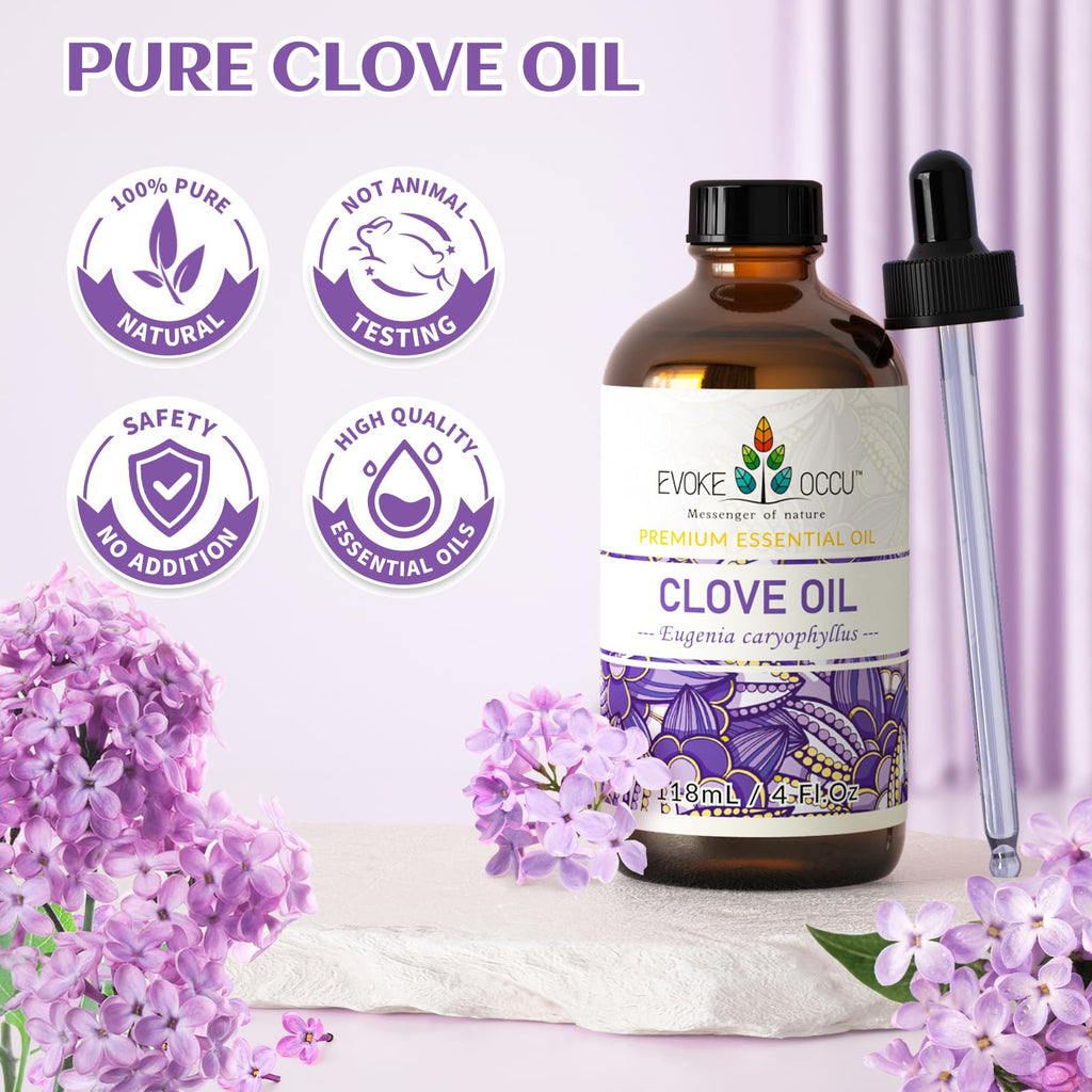 Clove and Lavender Essential Oil 4 Fl Oz N5200