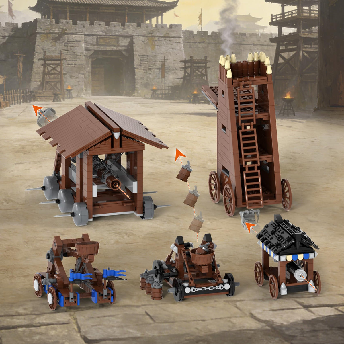 Medieval Castle Battle Building Block Set I606