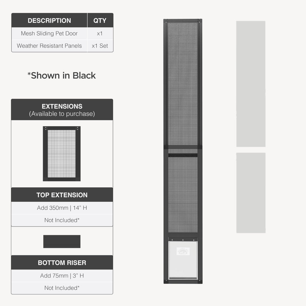 Dog & Cat Door for Sliding Glass Door Y967