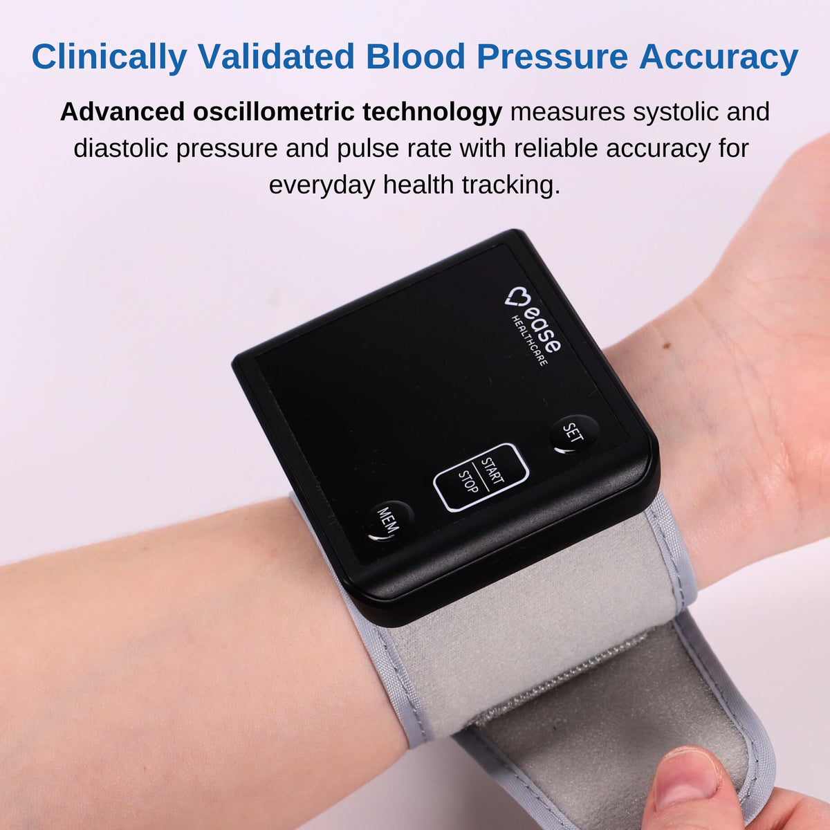 Rechargeable Wrist Blood Pressure Monitor with LED Display B522