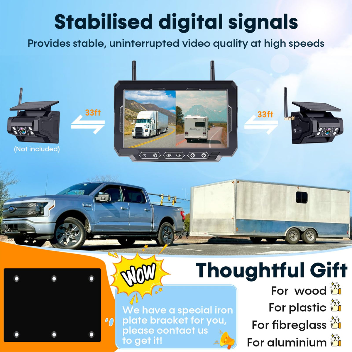 1080P HD Wireless Backup Camera D12911