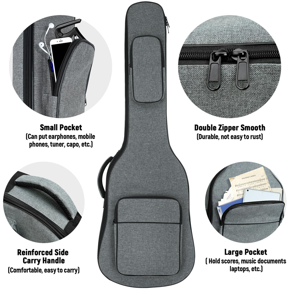 Padded Electric Guitar Gig Bag with Neck Strap I230282