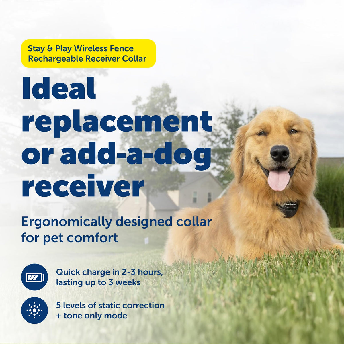 Rechargeable Wireless Fence Collar T212044