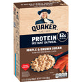 Instant Oatmeal, Maple Brown Sugar, 12g Protein, 2.11 oz Packets, 6 Pack Q9193