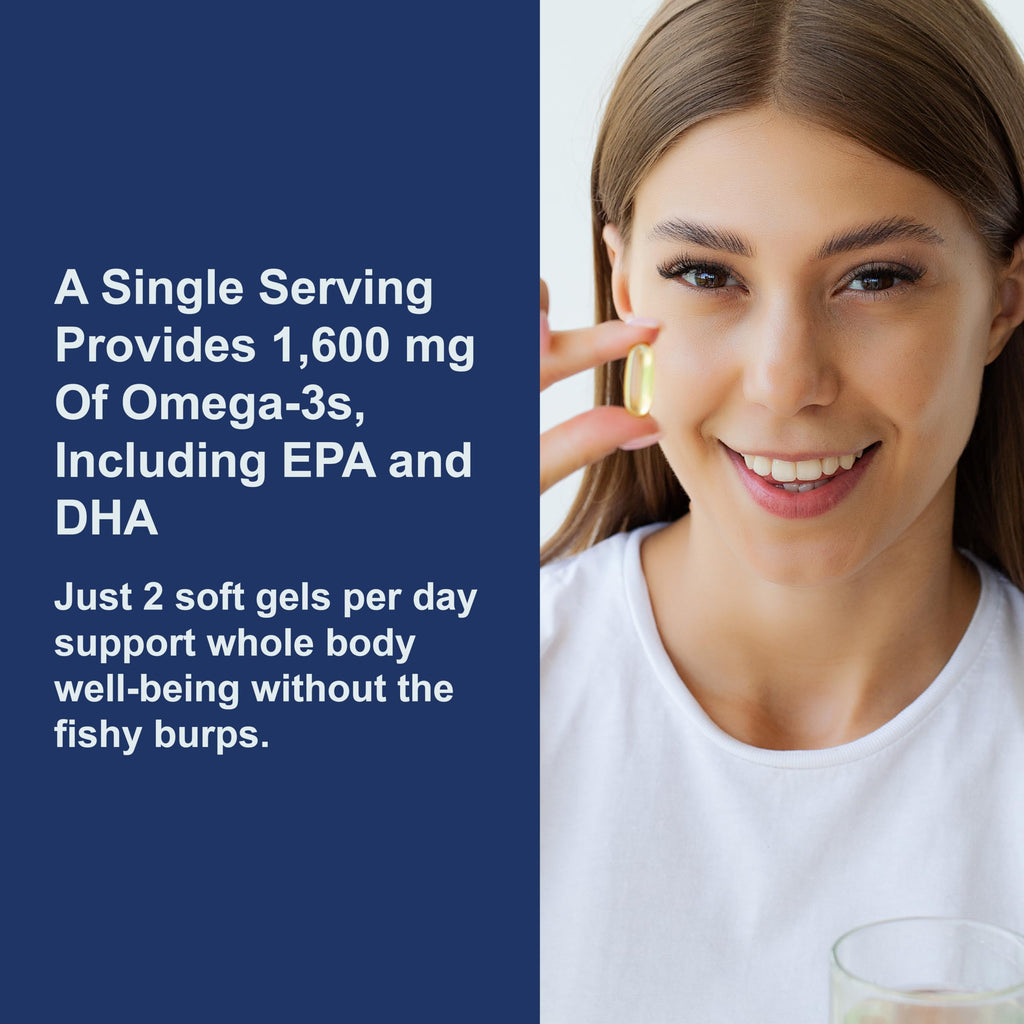 Omega-3 1600 mg Lemon Softgels Y431068